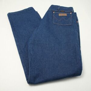 Wrangler Jeans Mens 36x36 Blue Denim Cowboy Cut Original Fit Tapered 13MWZPW